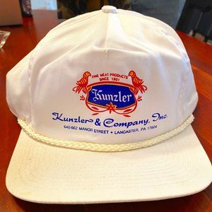 Brand New/Unworn Vintage Kunzler & Company White Rope Trucker Hat